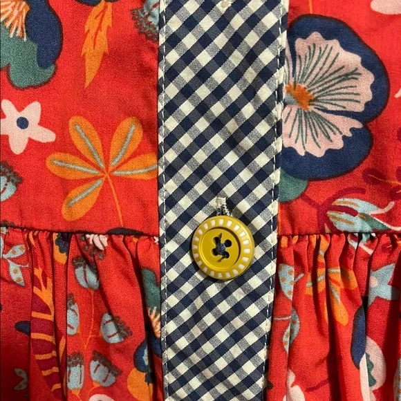 Matilda Jane Postal and Floral Red SunDress with 5” bow - Picture 4 of 6